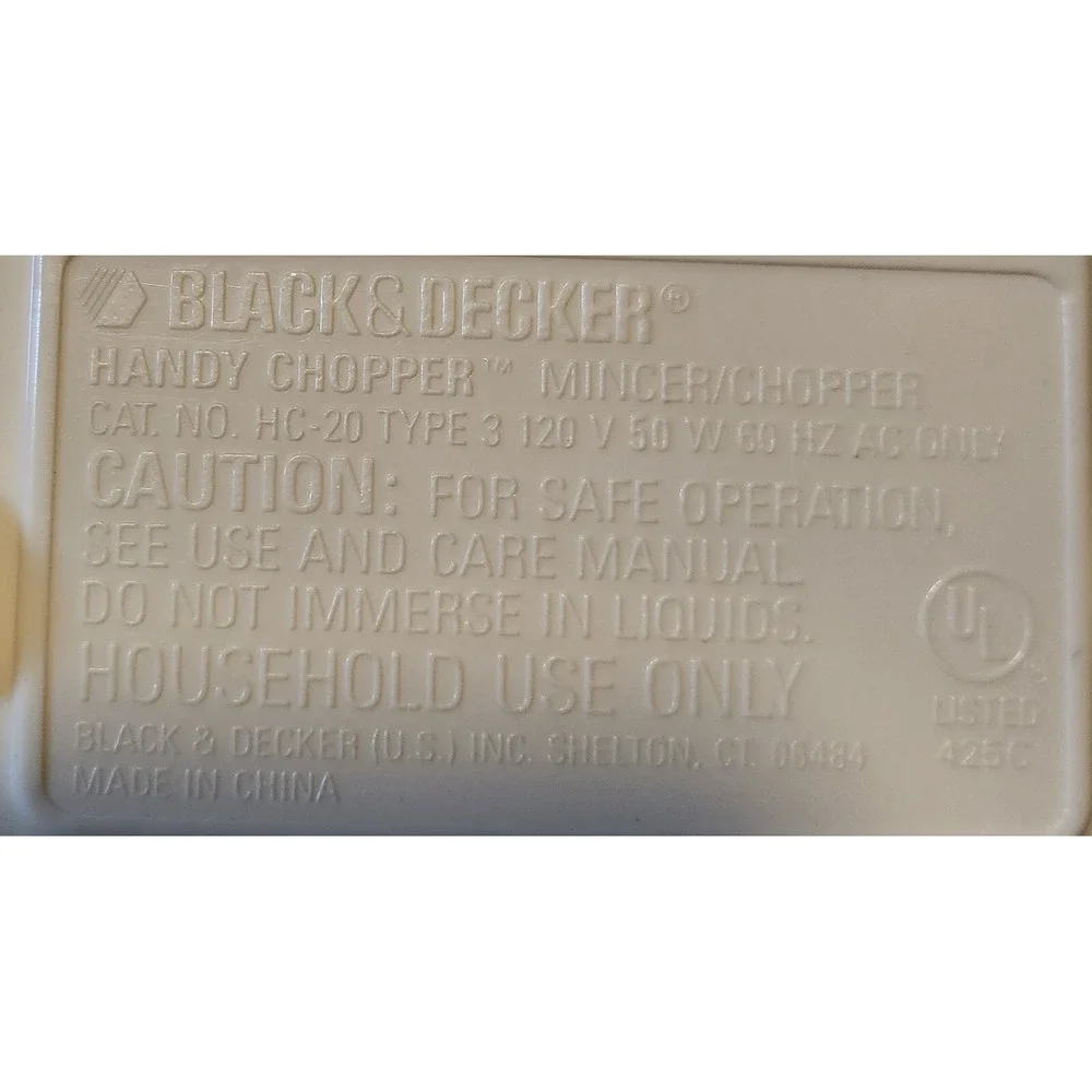 Black‎ & Decker Handy Chopper  Base And Motor
